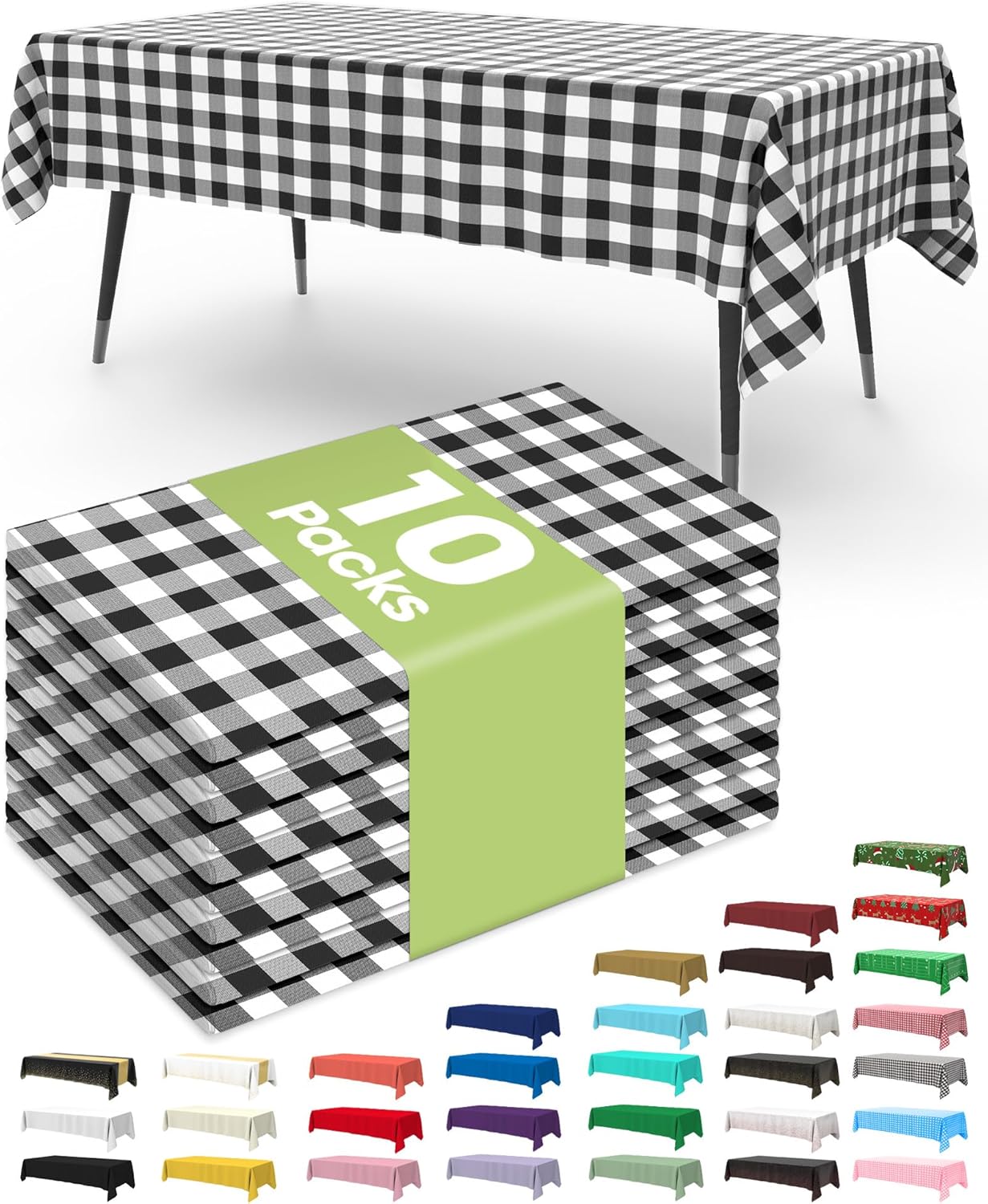 Pureegg Disposable Plastic Tablecloths