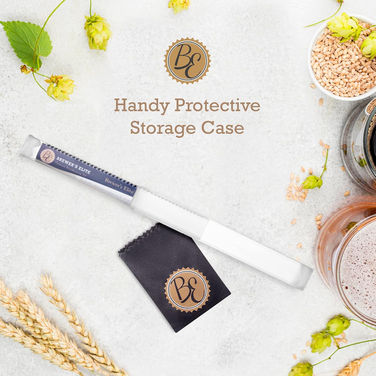 Brewer's Elite Hydrometer & Plastic Test Jar for Home