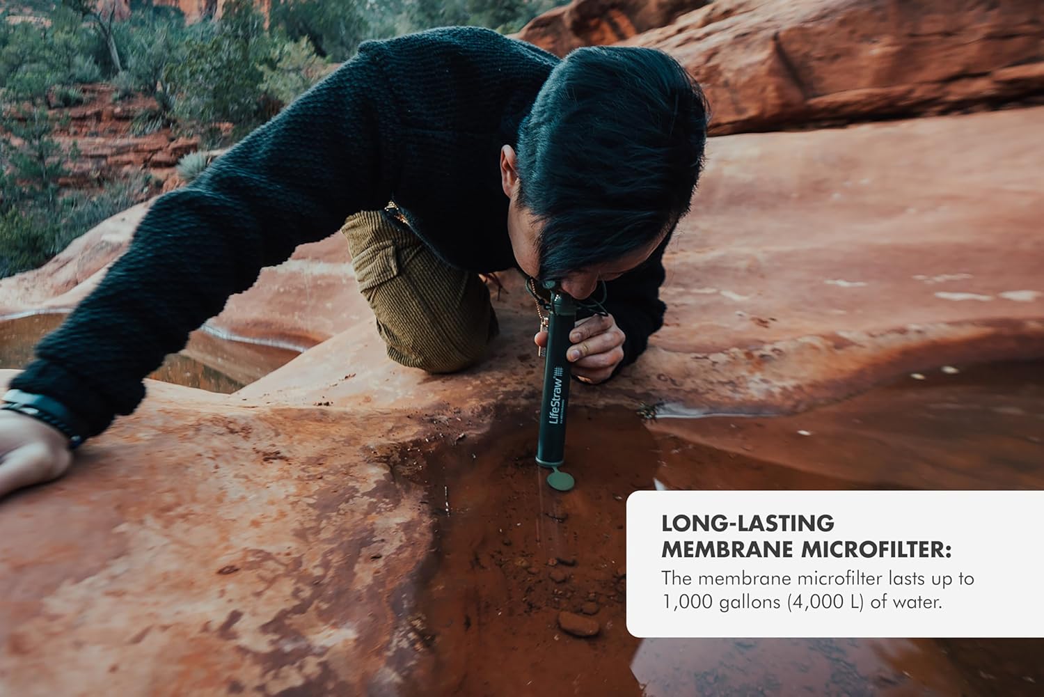 LifeStraw Personal Water Filter for Hiking