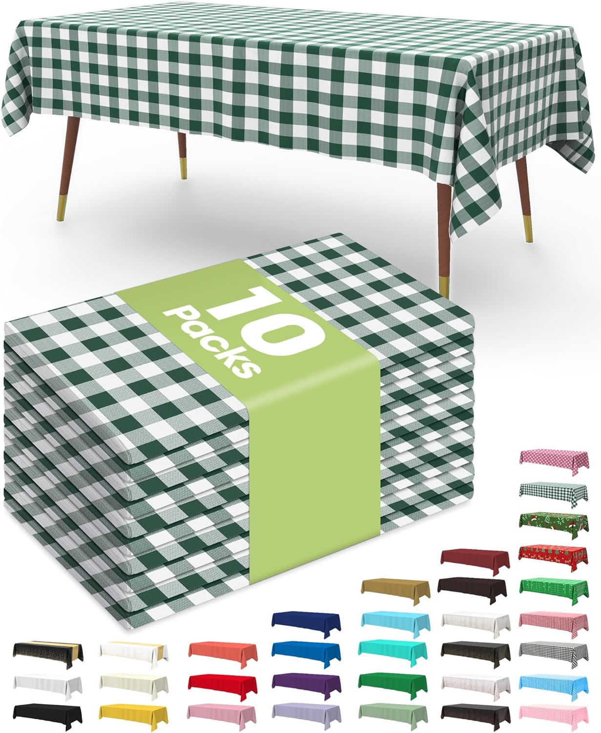 Pureegg Disposable Plastic Tablecloths
