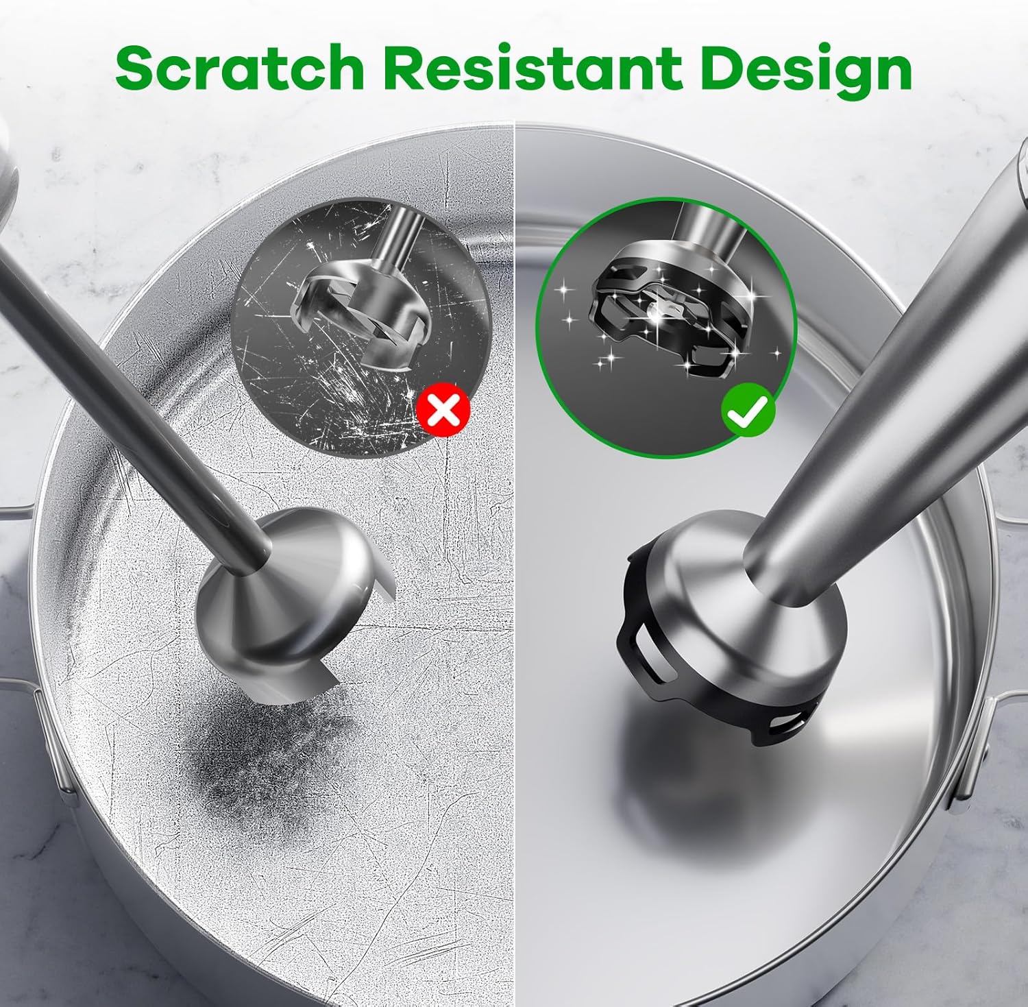 Immersion Blender Handheld Corded Hand Blenders