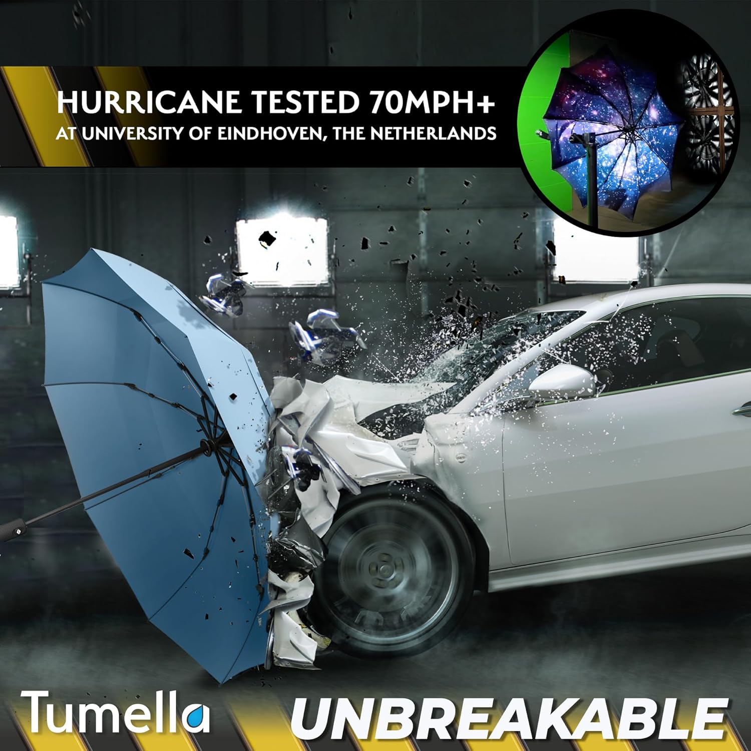 TUMELLA Windproof Travel Umbrella