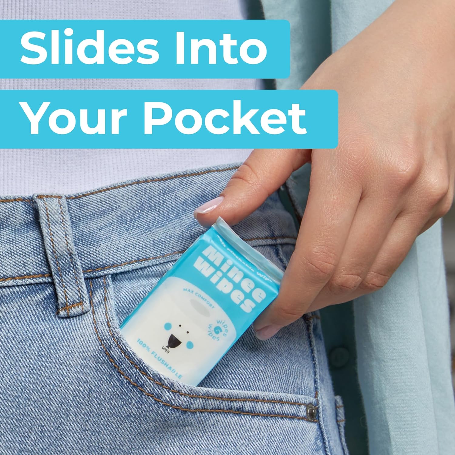 Impossibly Compact Travel Flushable Wipes