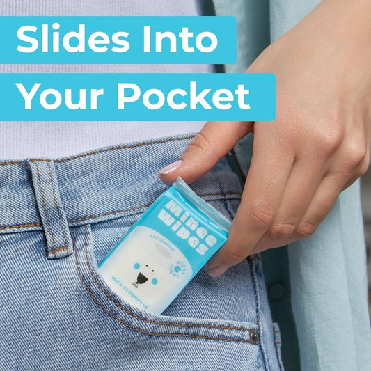 Impossibly Compact Travel Flushable Wipes