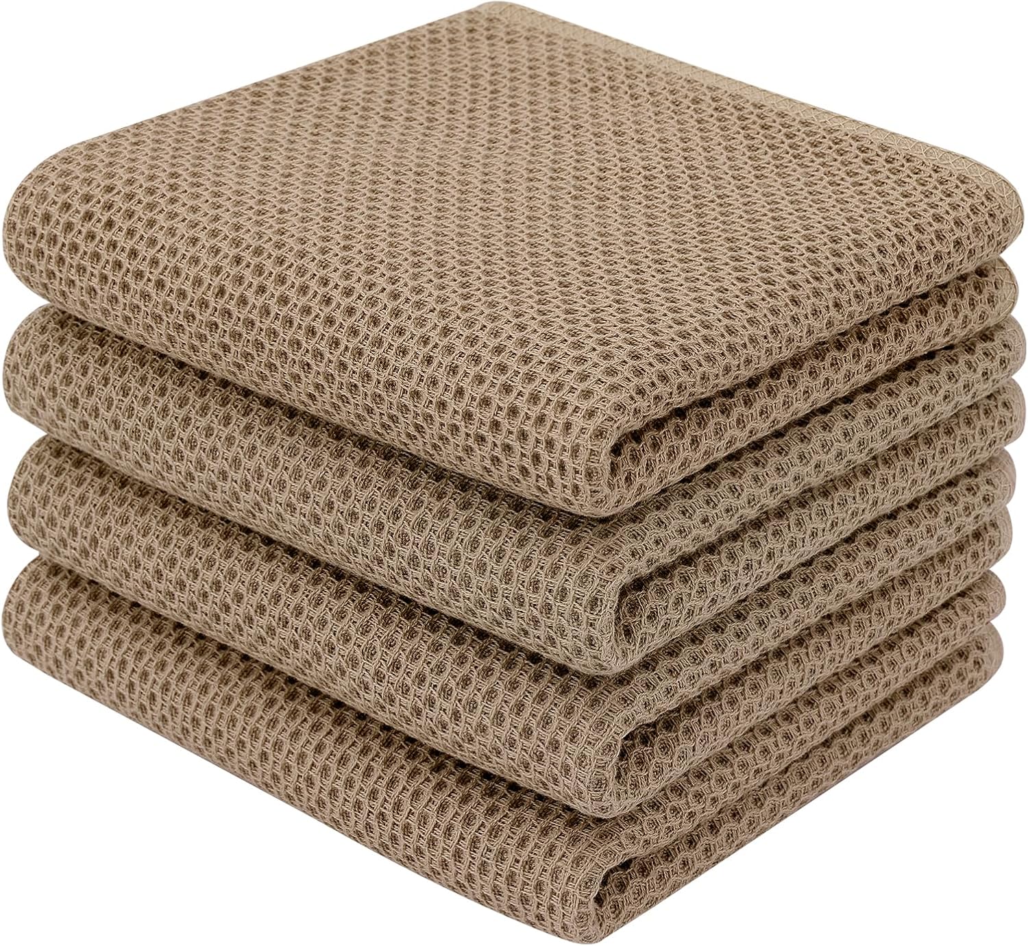 Homaxy 100% Cotton Waffle Dish Cloths