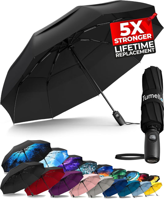 TUMELLA Windproof Travel Umbrella