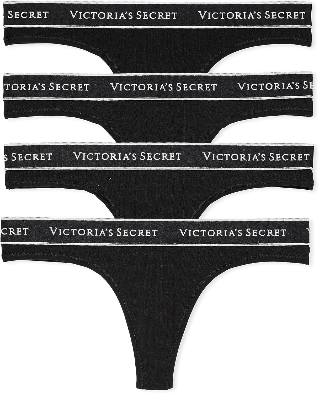 Victoria's Secret Women's Cotton Logo Thong Underwear