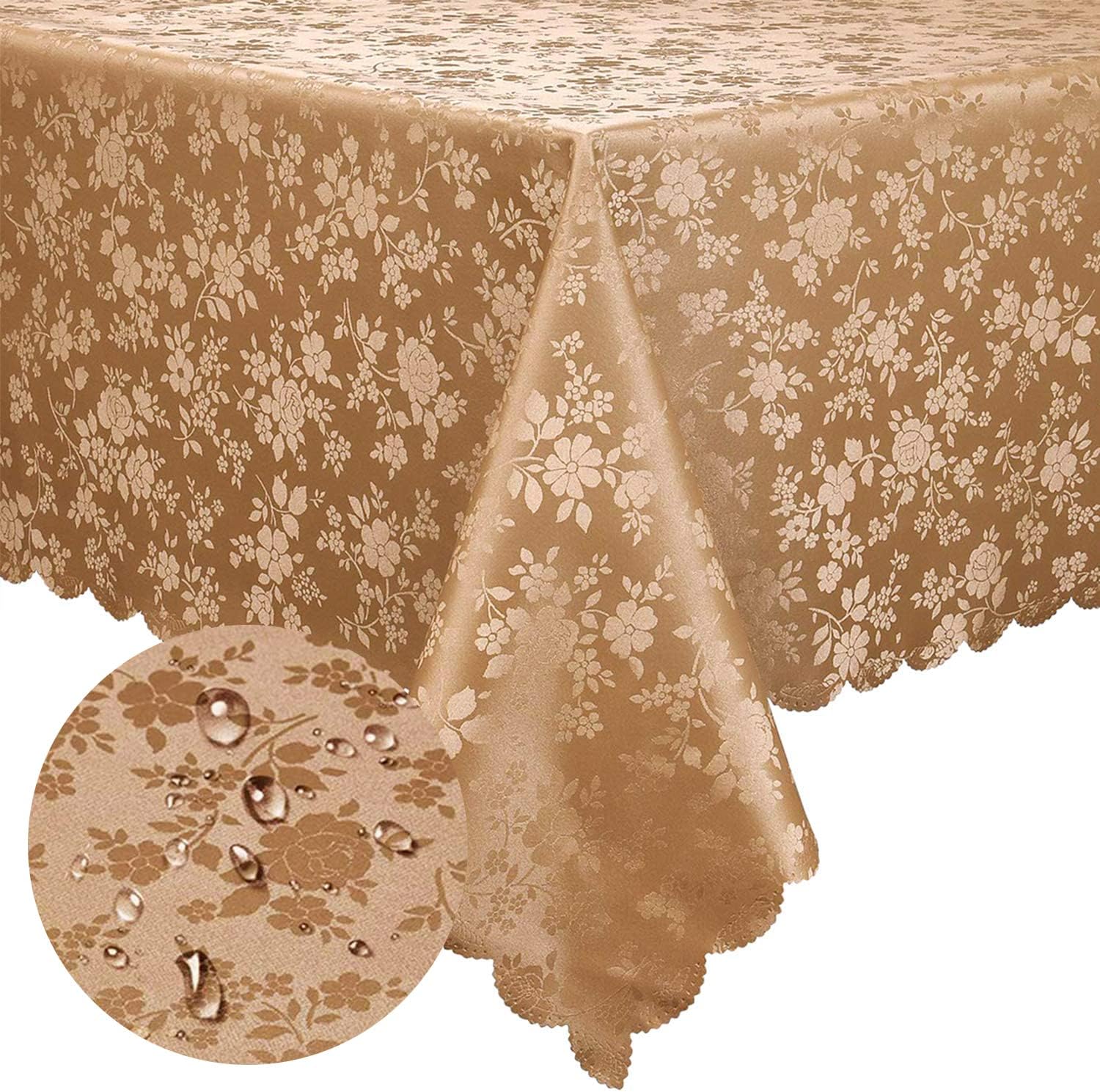 Smiry Rectangle Table Cloth Waterproof Heavy Duty