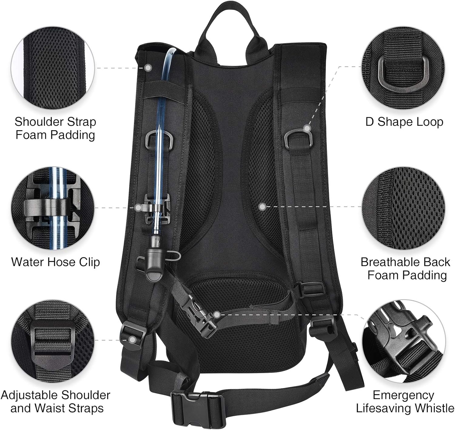NOOLA Hydration Backpack with 3L Water Bladder