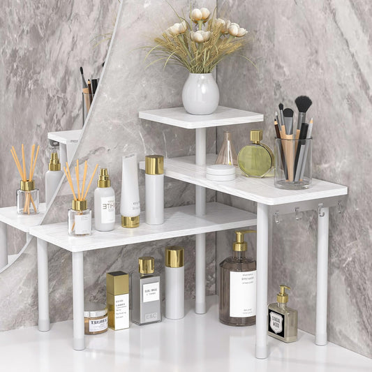 JayRex Bathroom Organizer Countertop Corner Shelf