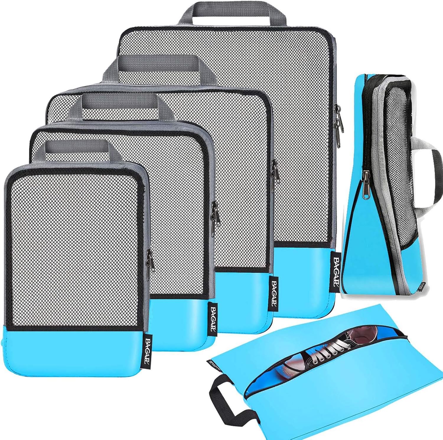 BAGAIL Compression Packing Cubes Travel Organizers