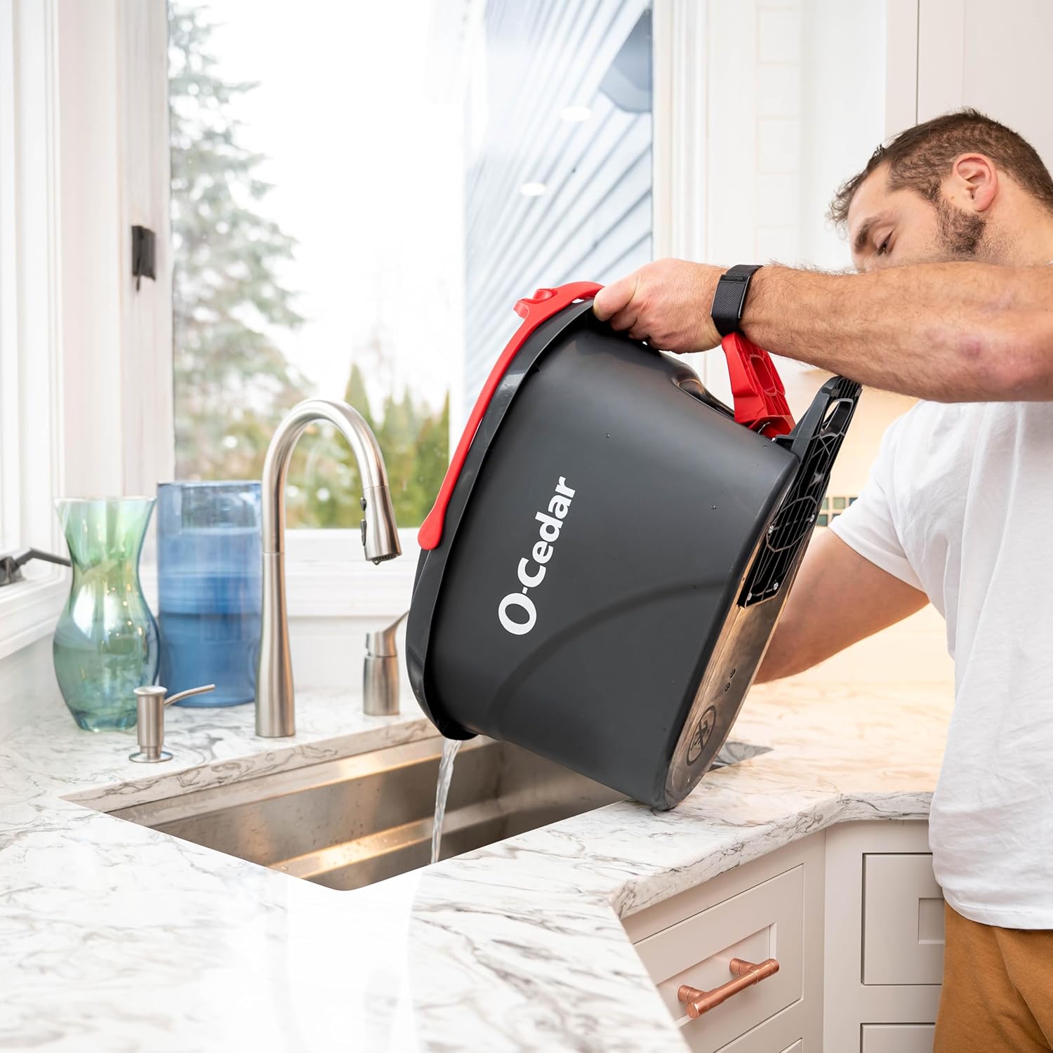 O-Cedar Spin Mop, Bucket Floor Cleaning