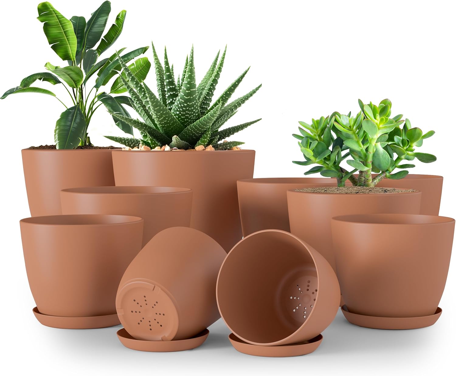 Utopia Home Plant Pots Indoor with Drainage Holes
