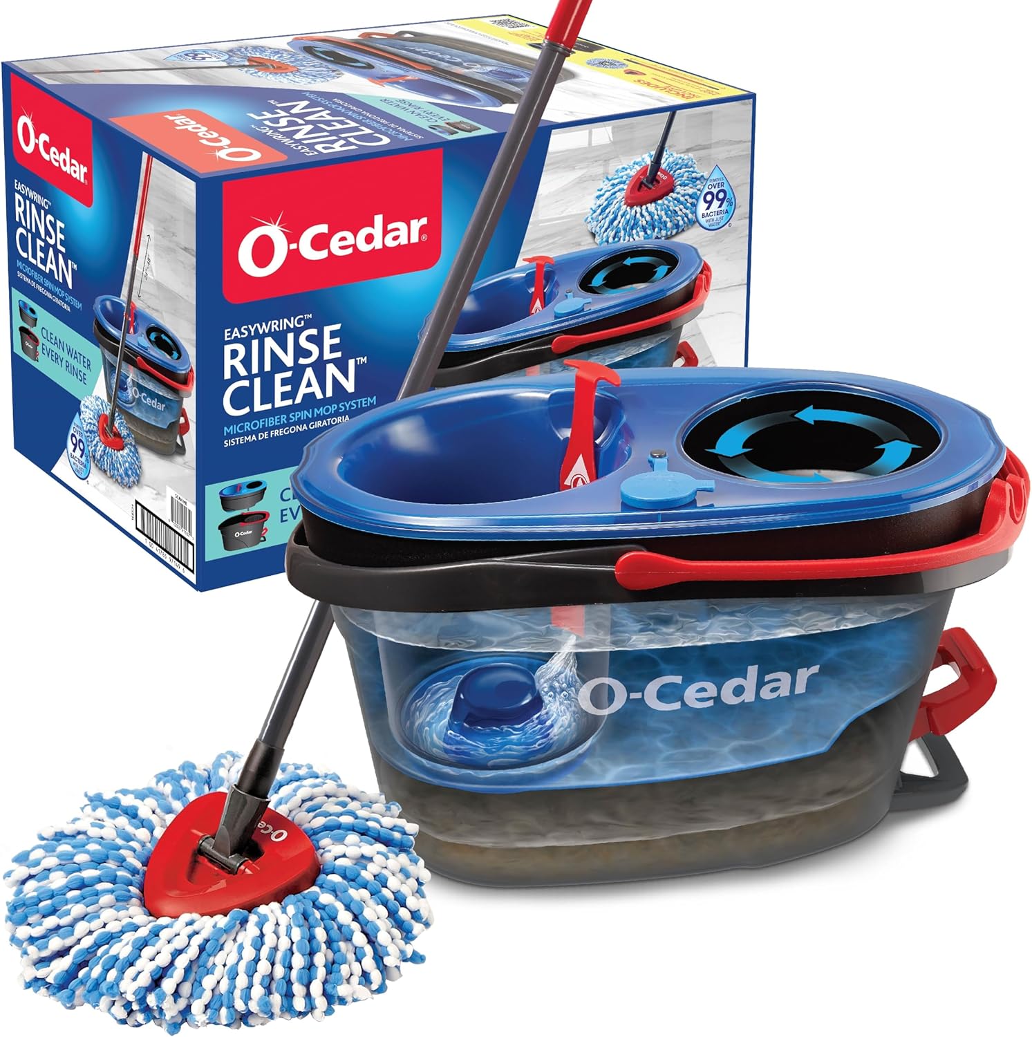 O-Cedar RinseClean Spin Mop & Bucket
