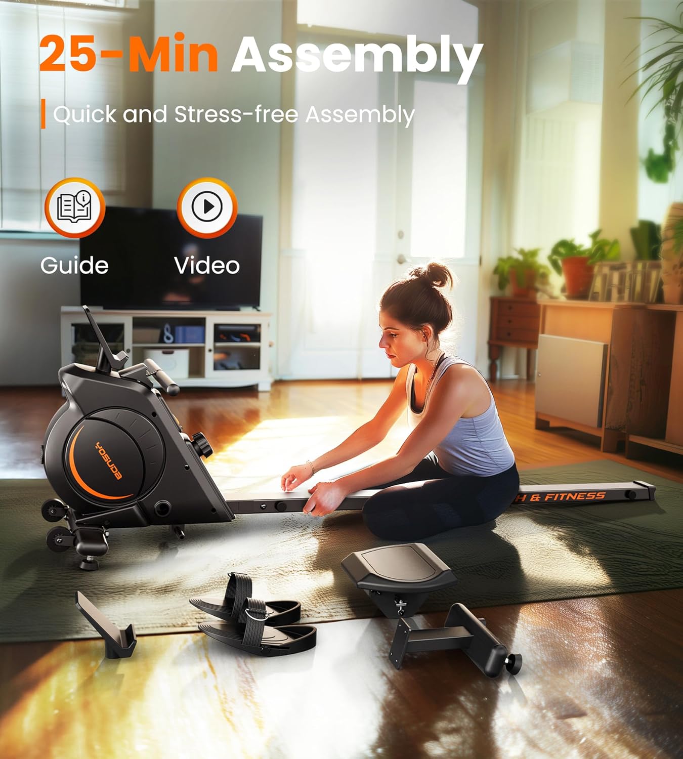 YOSUDA Magnetic/Water Rowing Machine