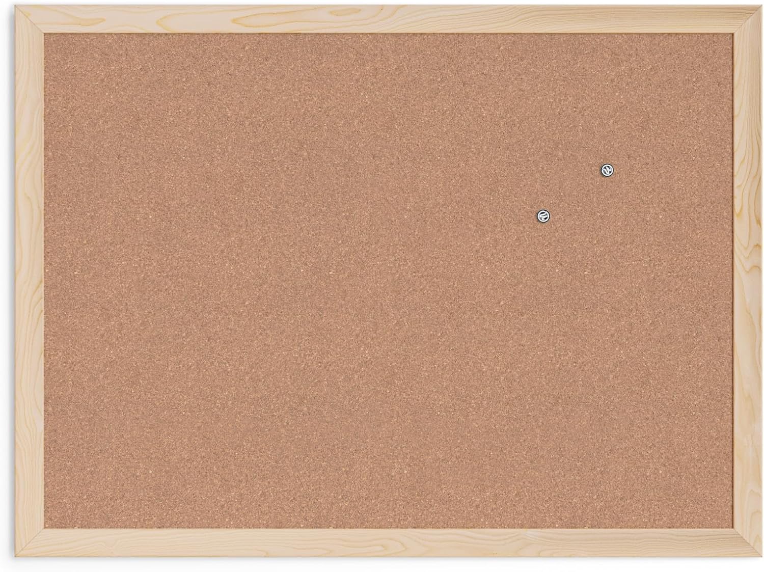 U Brands Cork Bulletin Board Light Birch Wood Frame