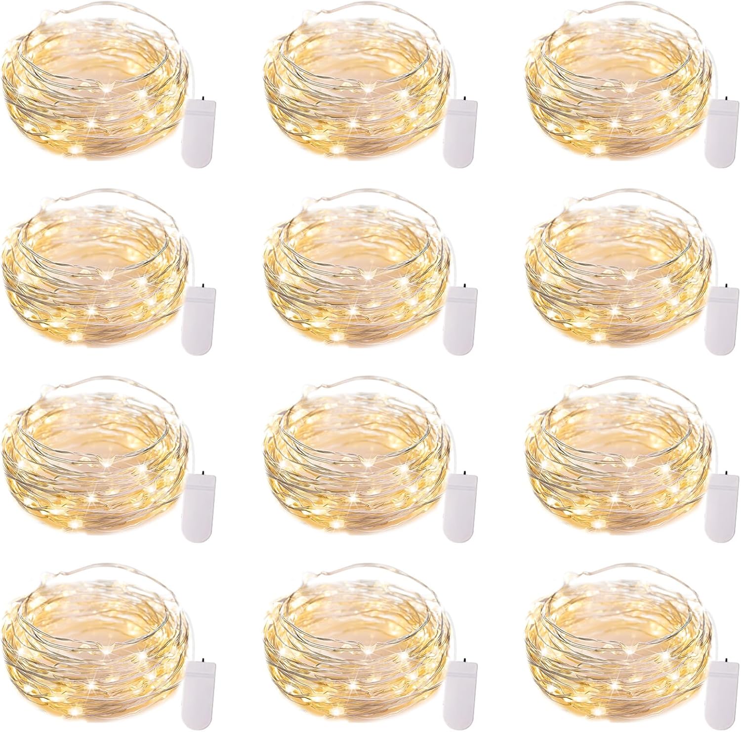 Brightown 12-Pack LED Fairy String Lights