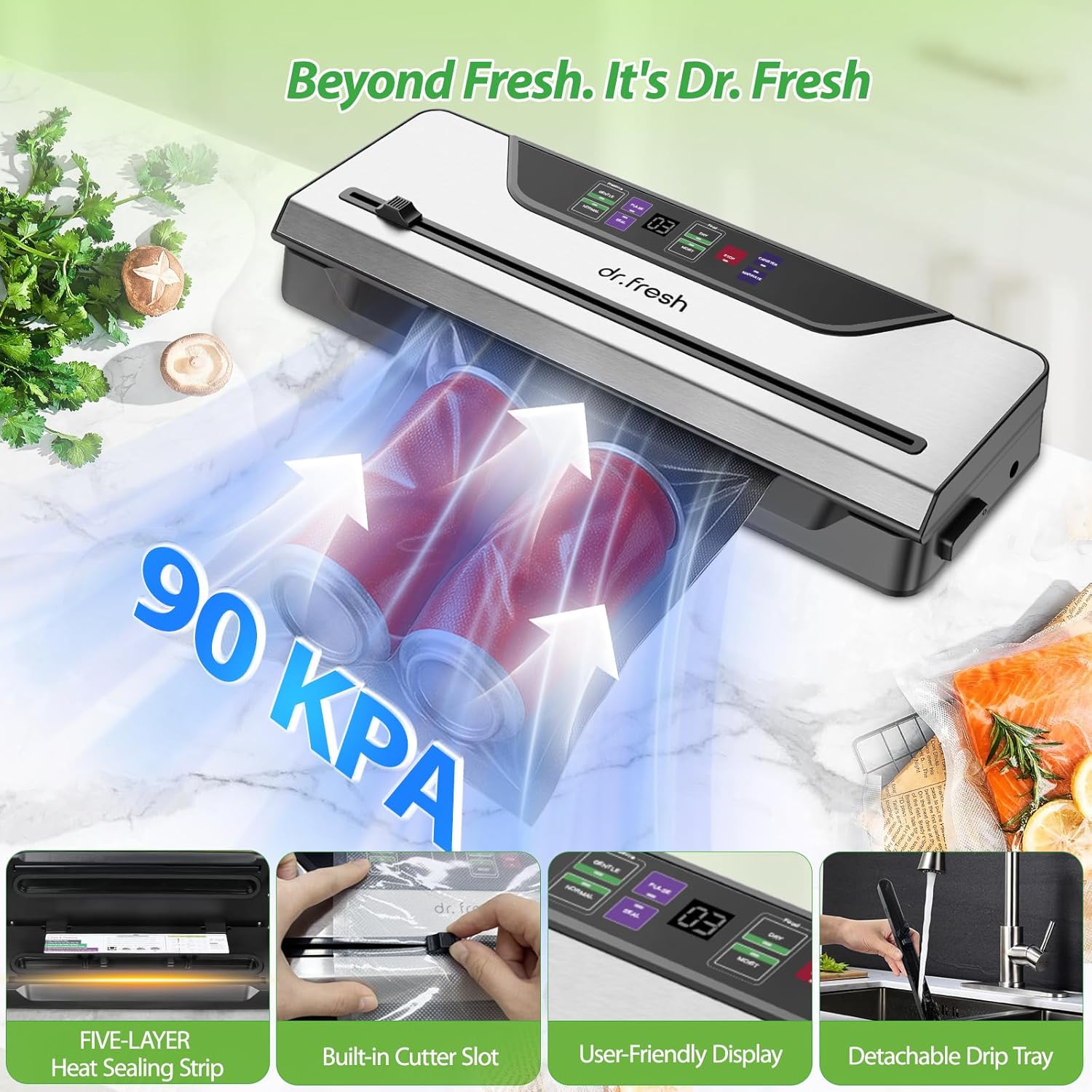 Vacuum Sealer for Food  Vacuum Sealer Machine