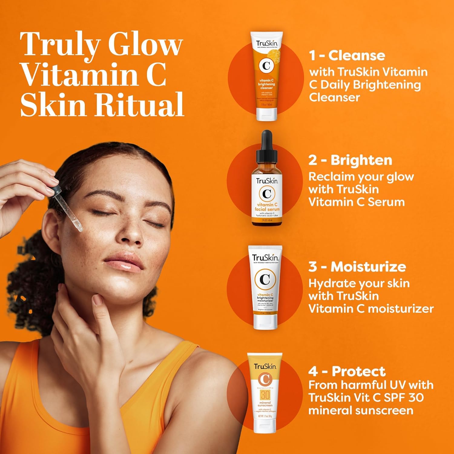 TruSkin Vitamin C Face Serum with Hyaluronic Acid