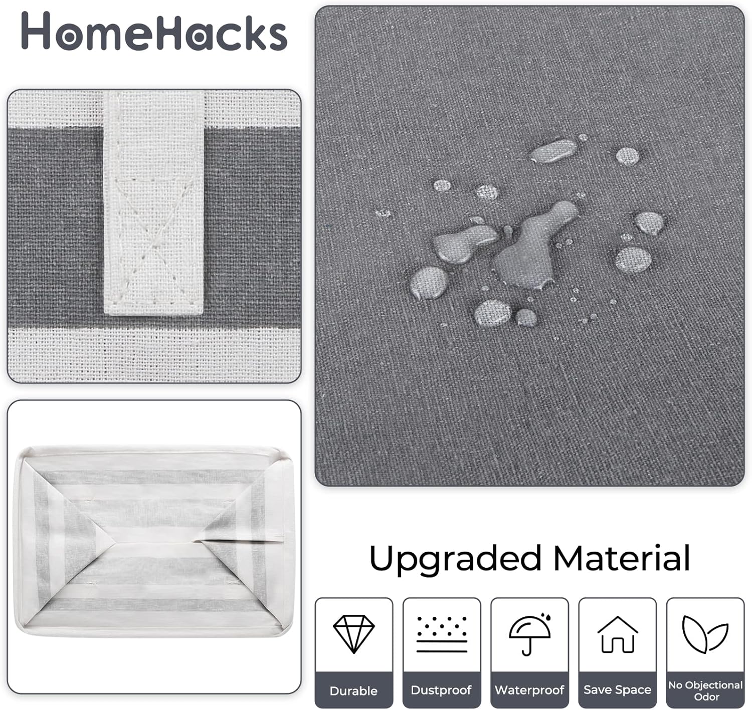 HomeHacks 2 Pack Large Laundry Baskets