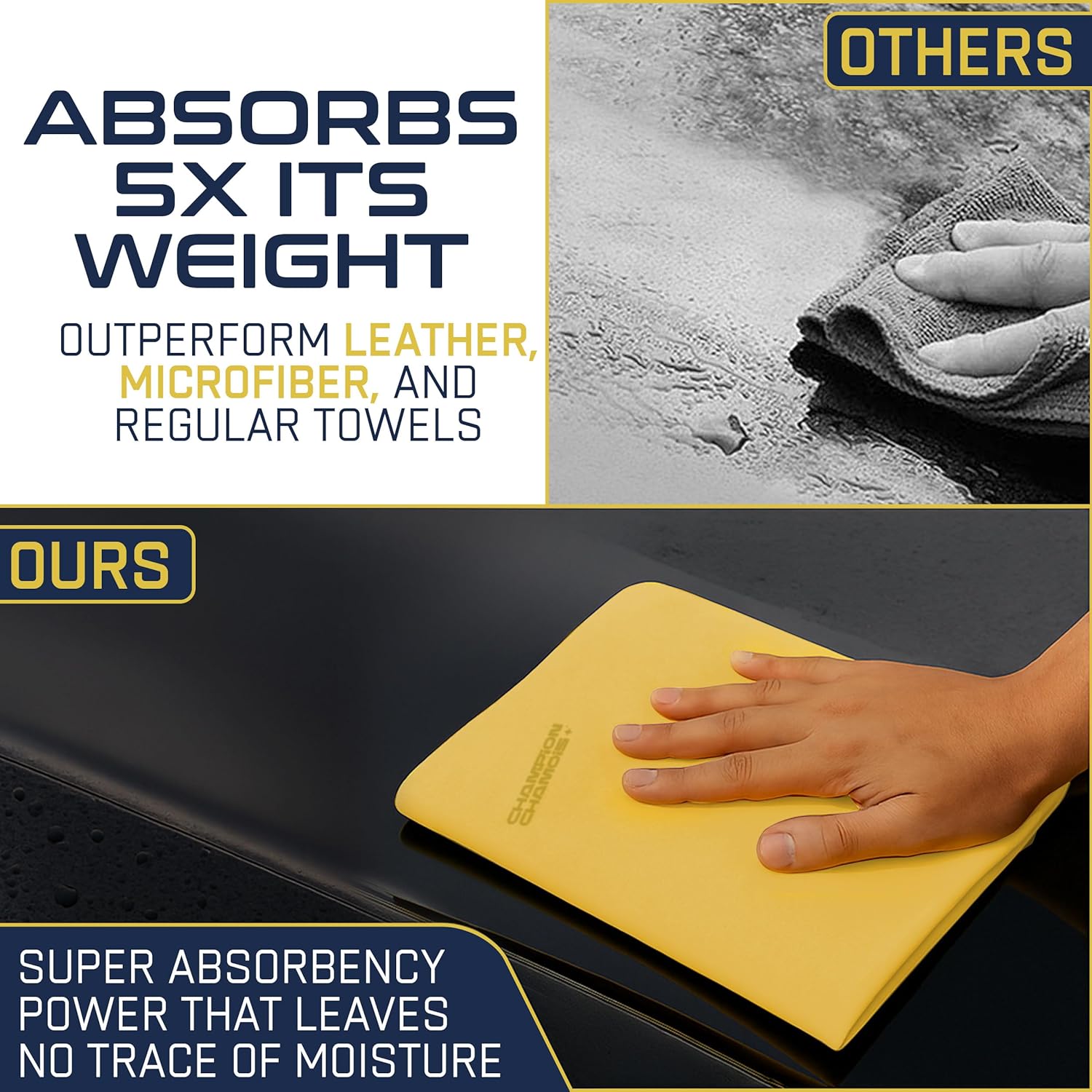 Synthetic Leather Chamois with Hanging Storage