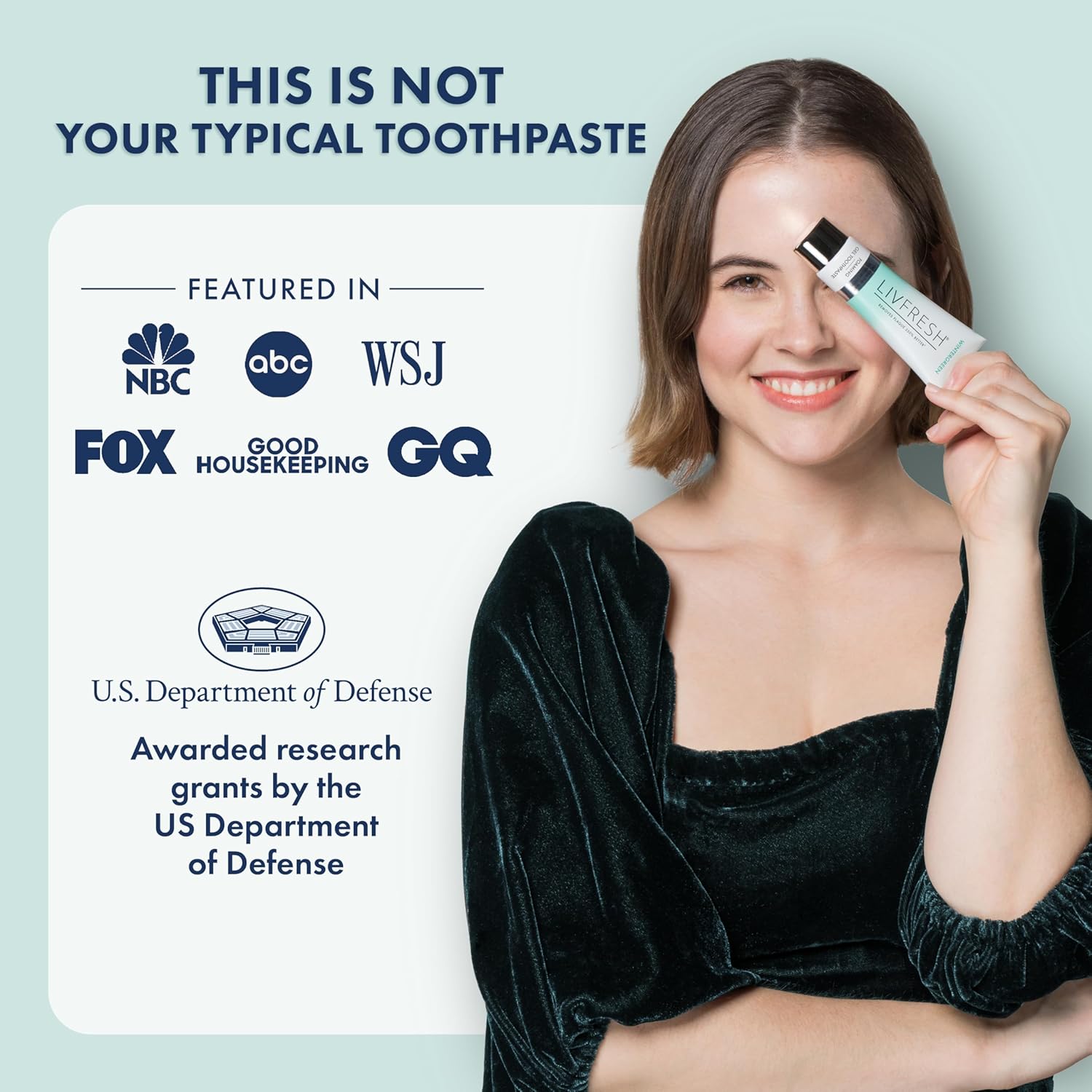 LIVFRESH Toothpaste Gel Clinically Proven to Remove