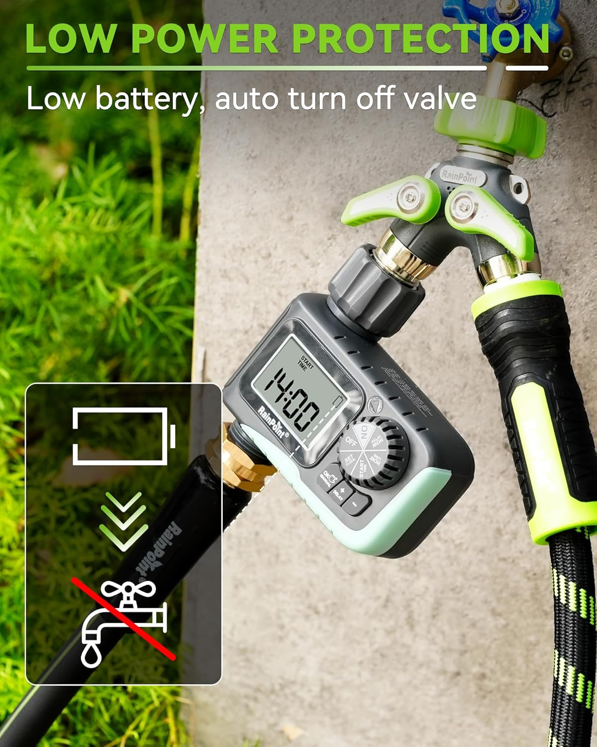RAINPOINT Programmable Sprinkler Timer