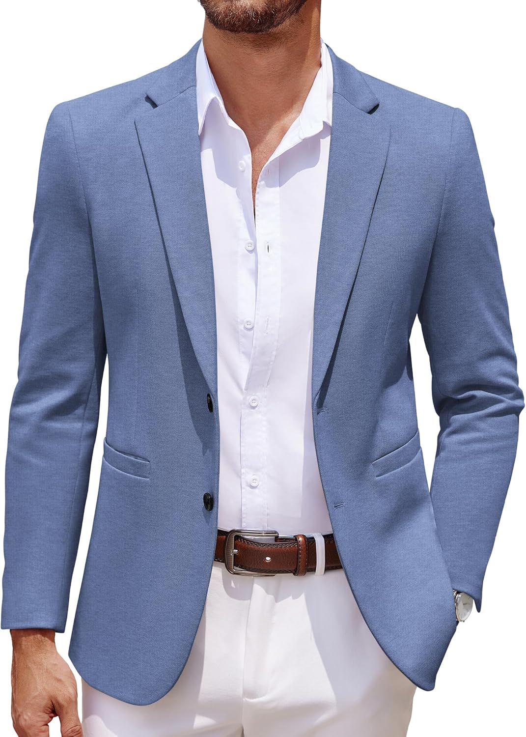 COOFANDY Men’s Casual Knit Blazer Jacket