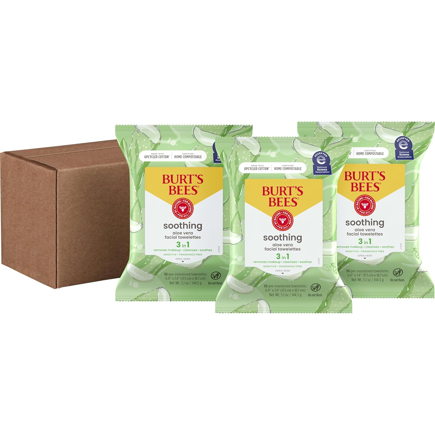 Burt's Bees Aloe Vera Face Wipes Makeup Remover
