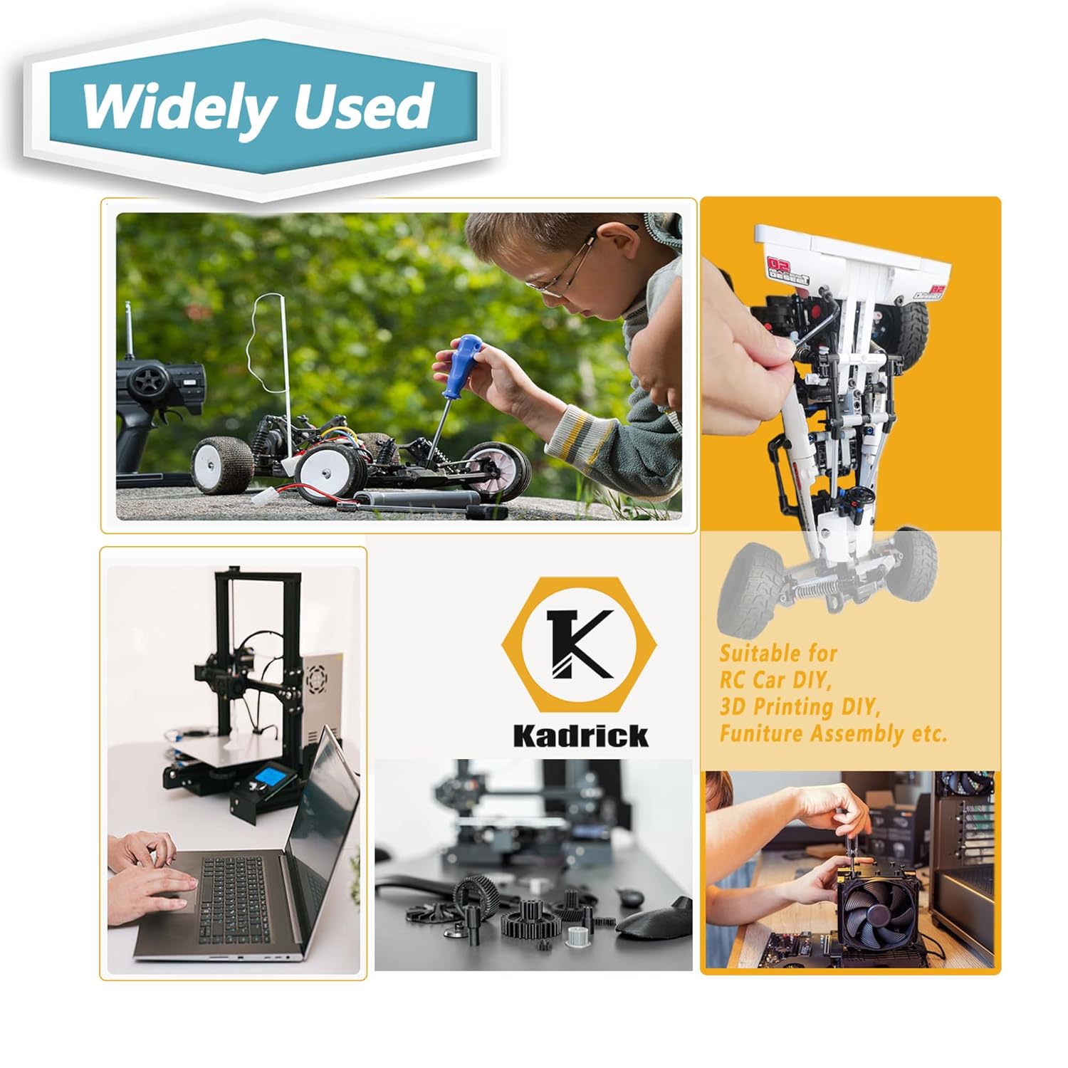 Kadrick Metric Screw Assortment 2000PCS Metric Bolt