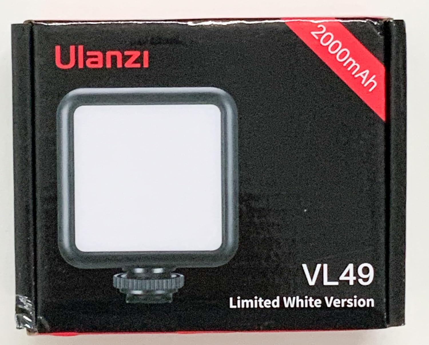 ULANZI VL49 2000mAh LED Video Light w 3 Cold Shoe