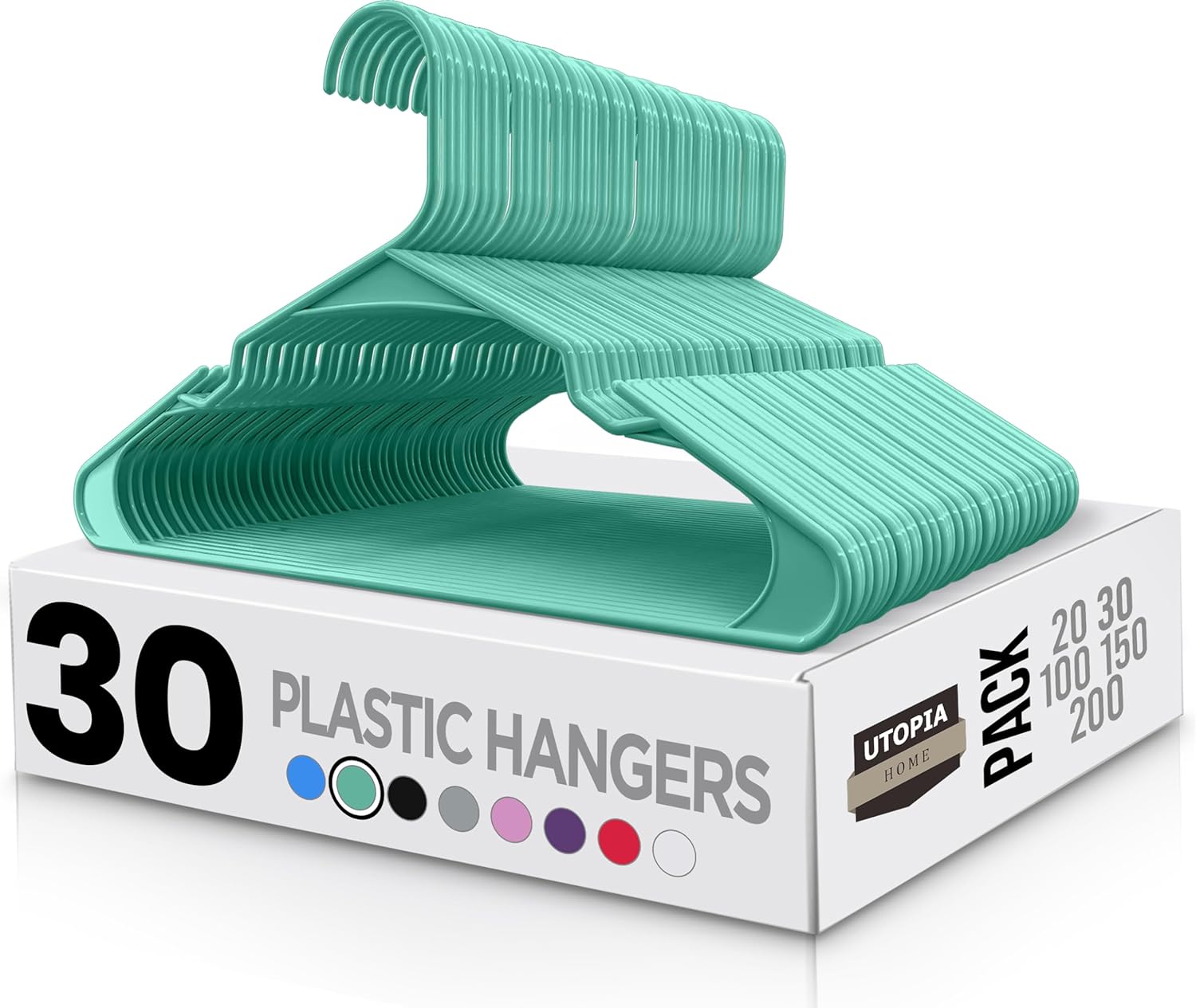 Utopia Home Plastic Hangers Space Saving Clothes Hanger