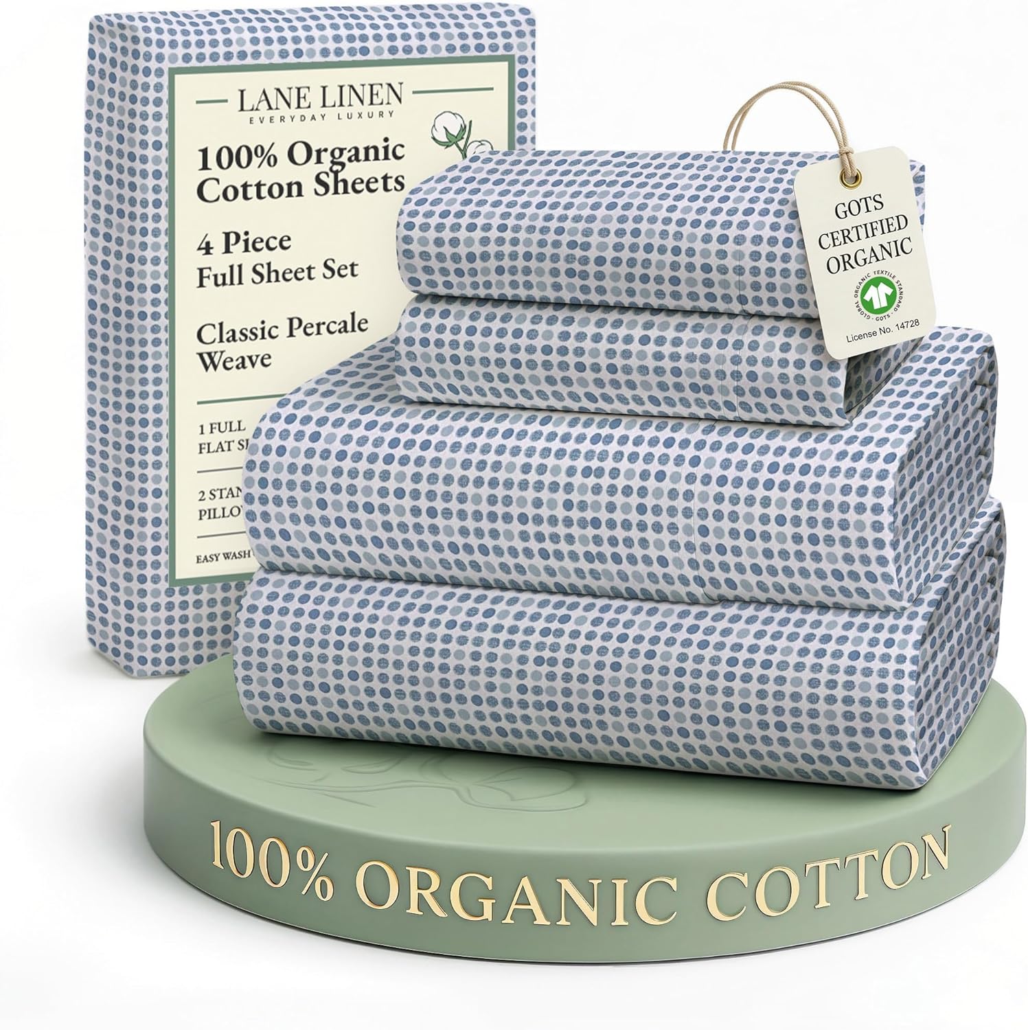 LANE LINEN Eco Friendly Cotton Queen Sheet Set