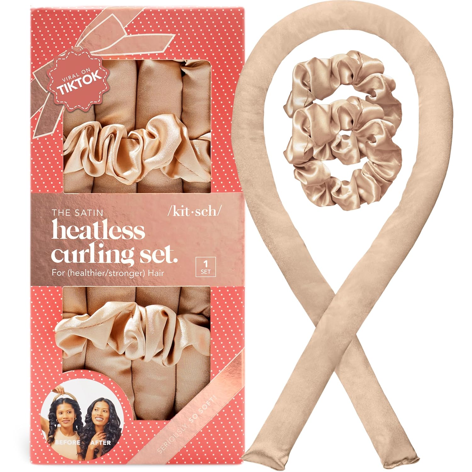 Kitsch Satin Heatless Curling Set