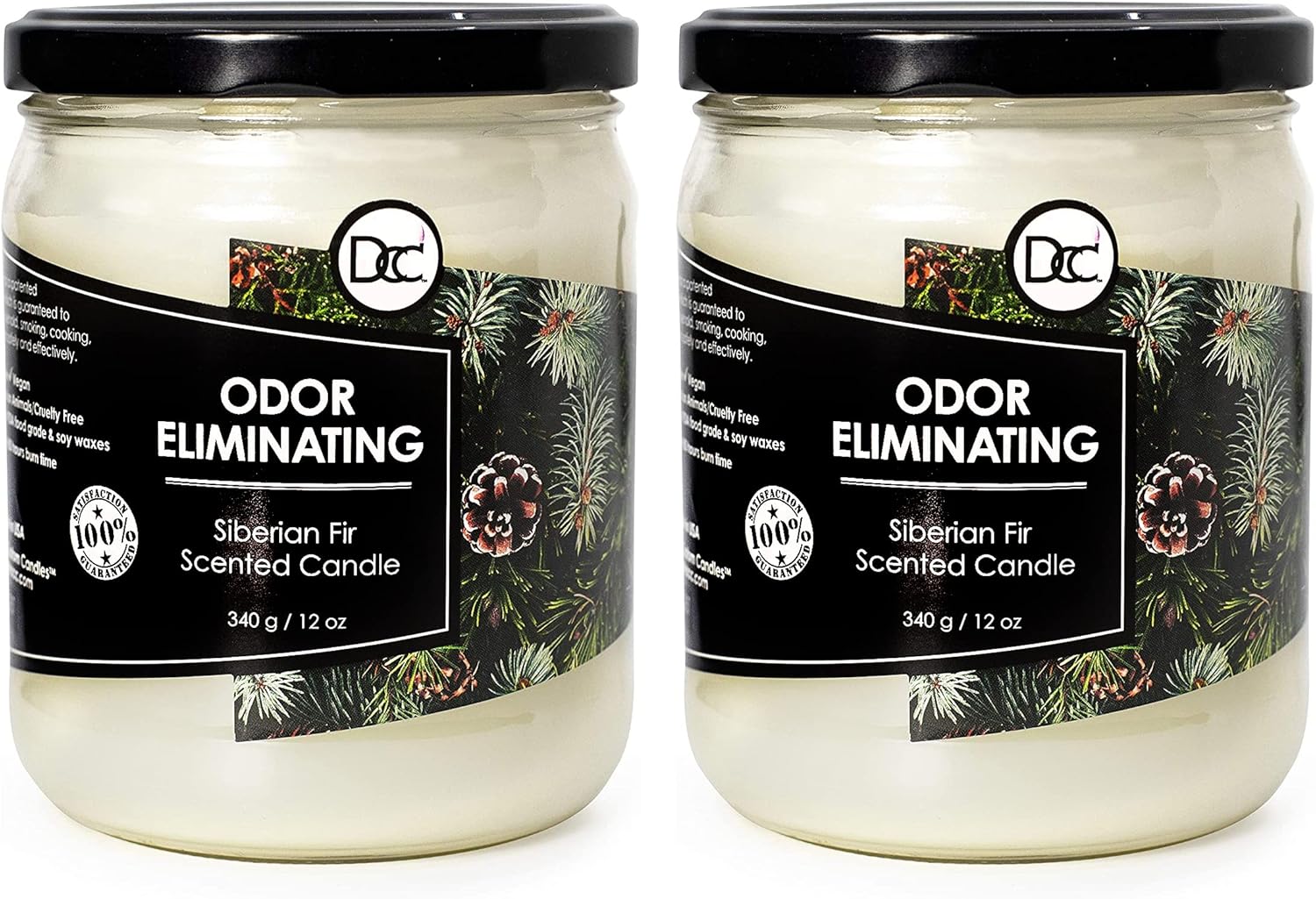 Vanilla Bean Odor Eliminating Candle – 80-Hour Burn
