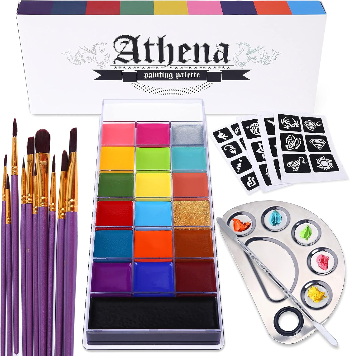 UCANBE Athena Face Body Paint Oil Palette
