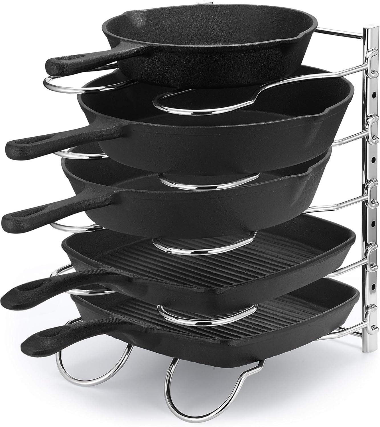 CAXXA Heavy Duty Pan Rack Pot Lid Rack Kitchen Cabinet