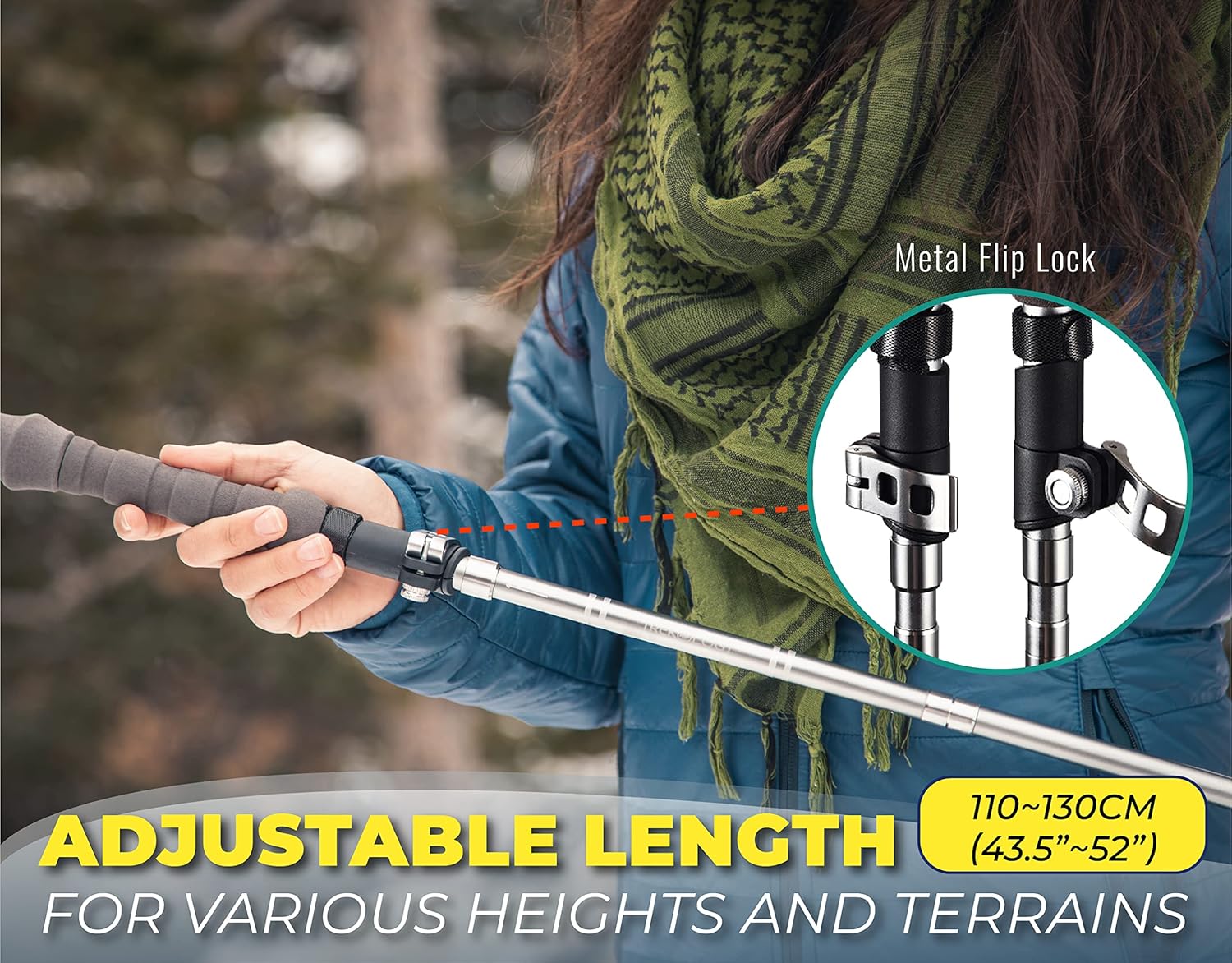 TREKOLOGY Trek-Z Trekking Poles Lightweight