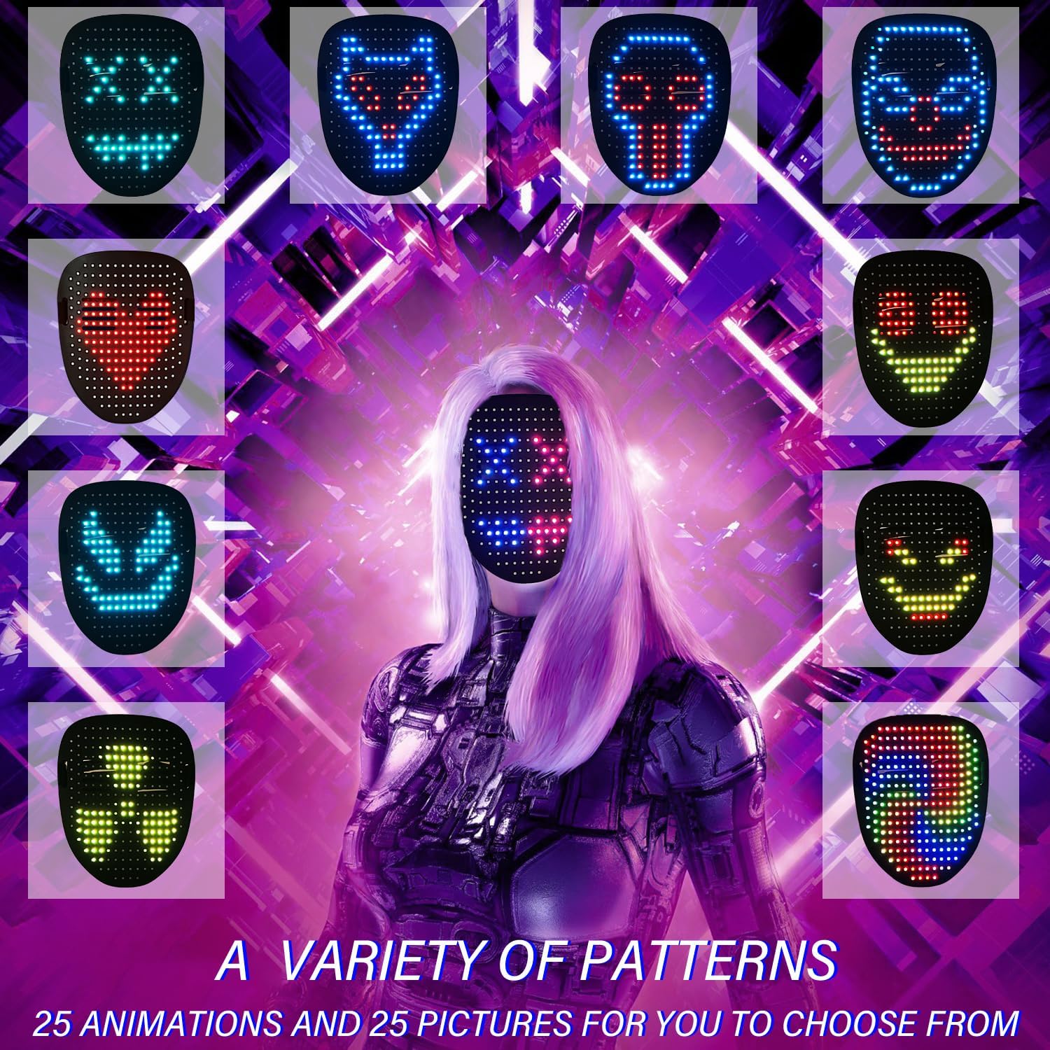 Depointer Life Led Mask with Gesture Sensing