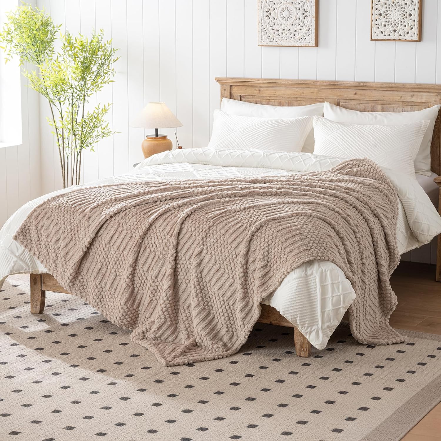 Rust Throw Blanket Soft & Fluffy FleeceBlanket