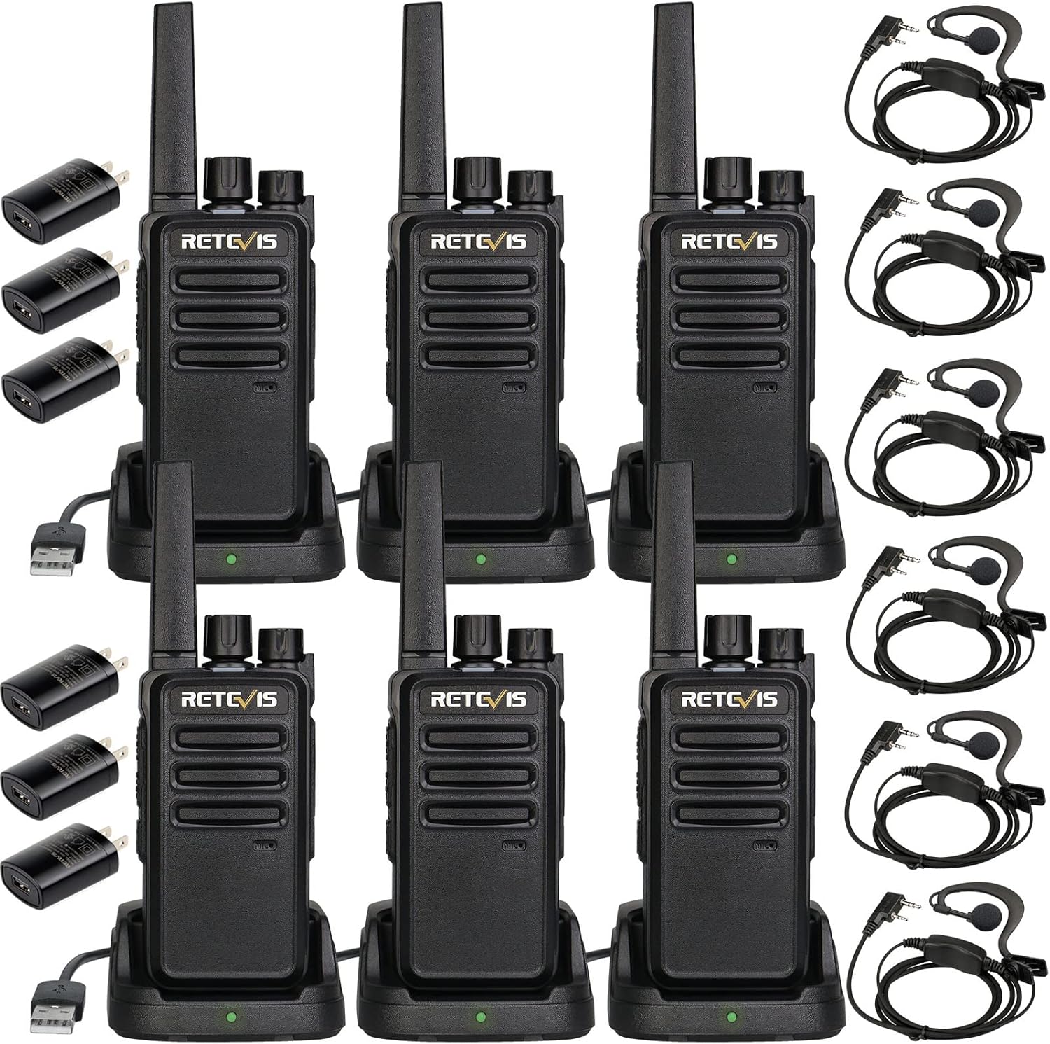 Retevis RT68 Walkie Talkies 6-Pack