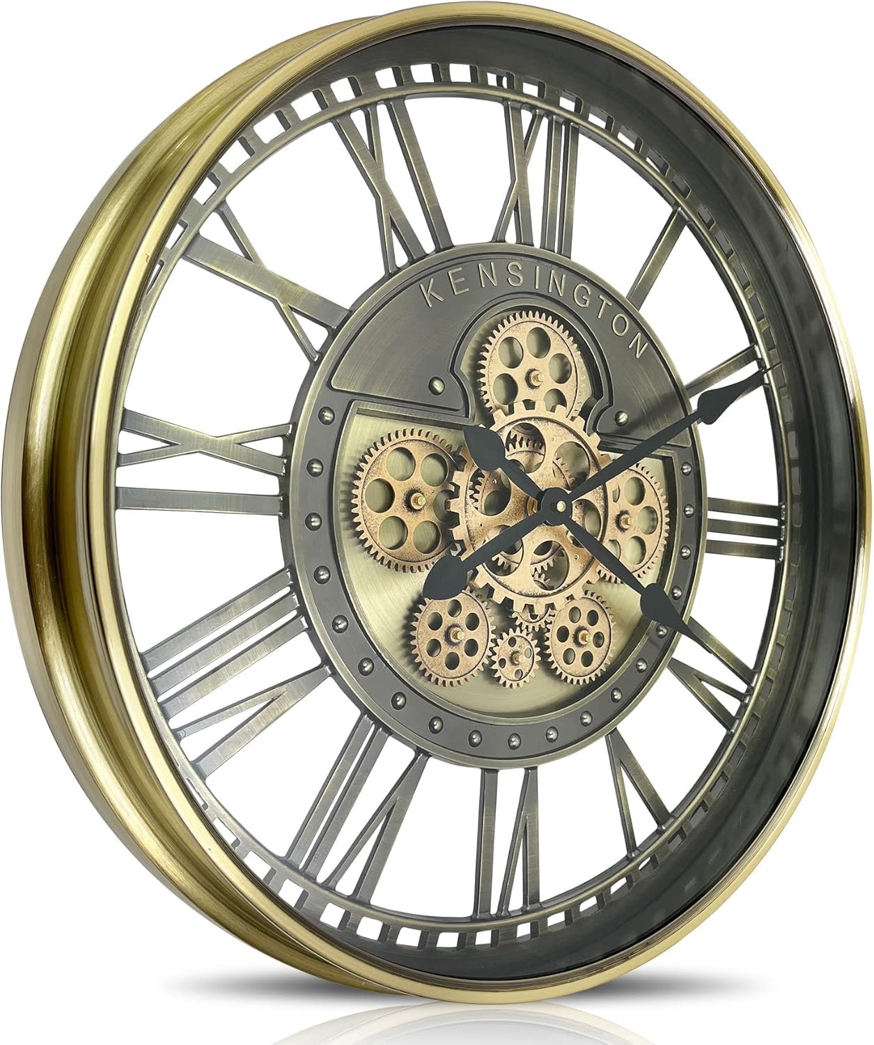 DORBOKER Real Moving Gears Wall Clock