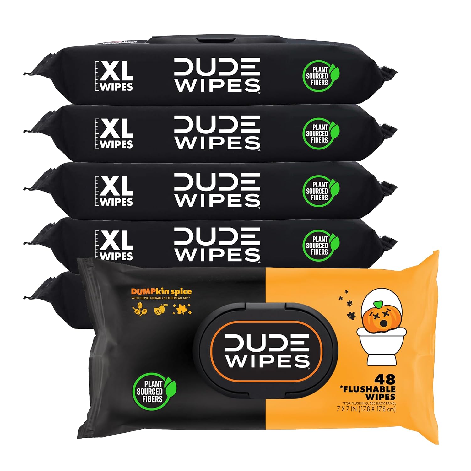 DUDE Wipes Flushable Wipes Unscented Extra-Large