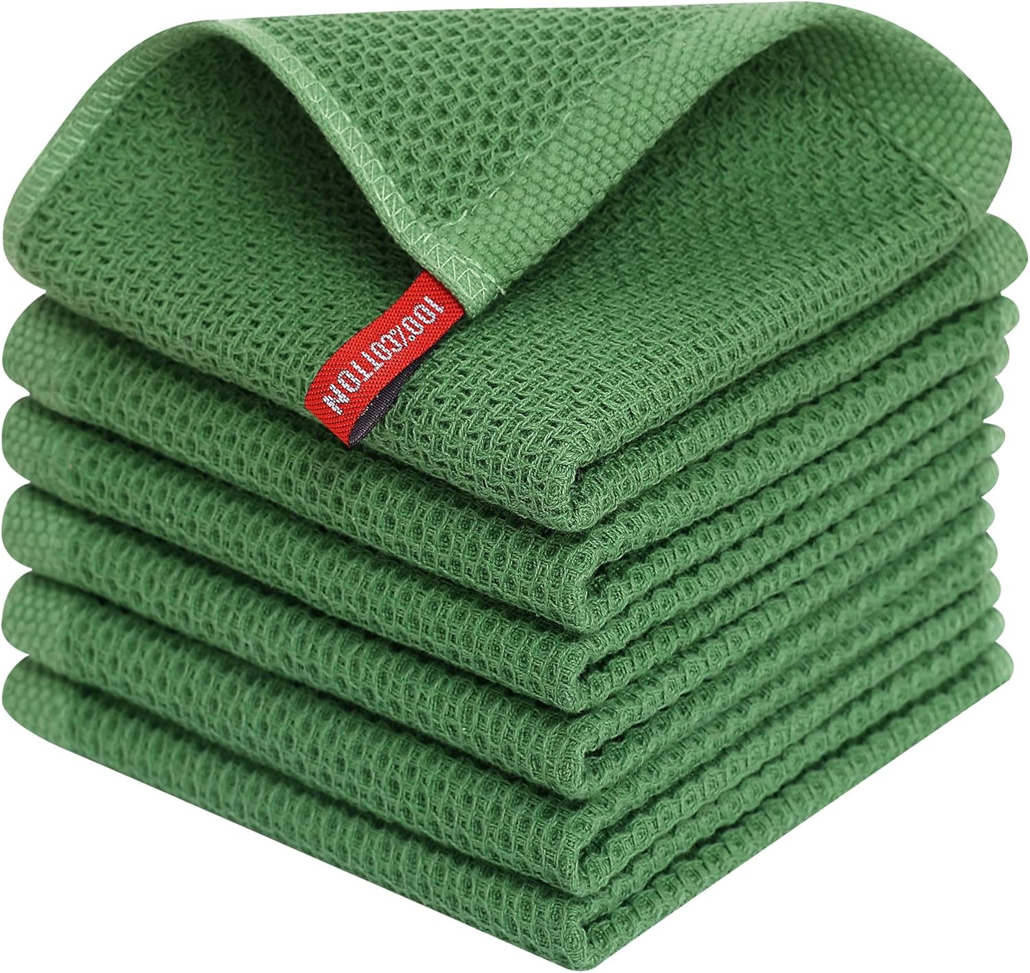 Homaxy 100% Cotton Waffle Dish Cloths