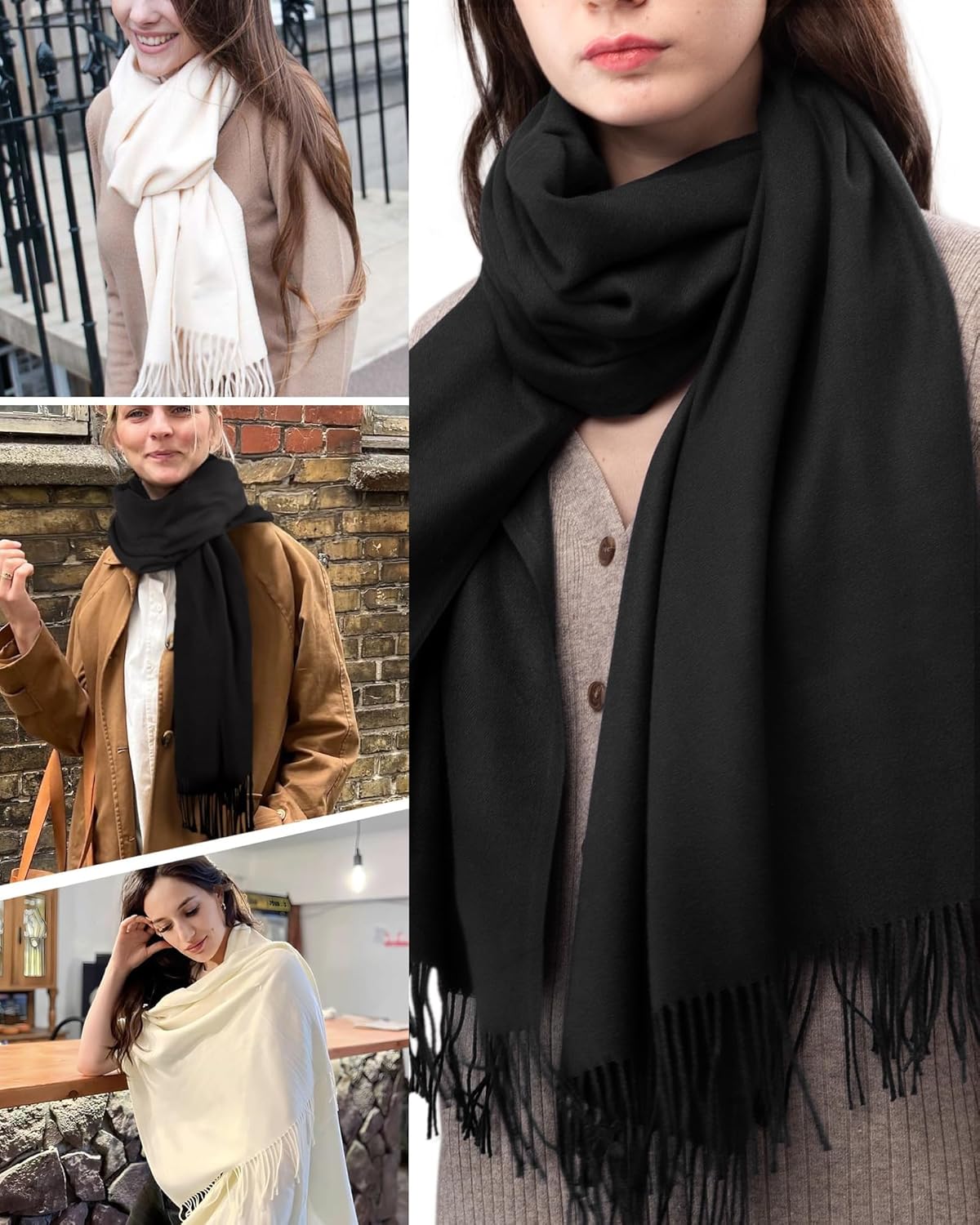 FURTALK Pashmina Shawls and Wraps for Evening Dress