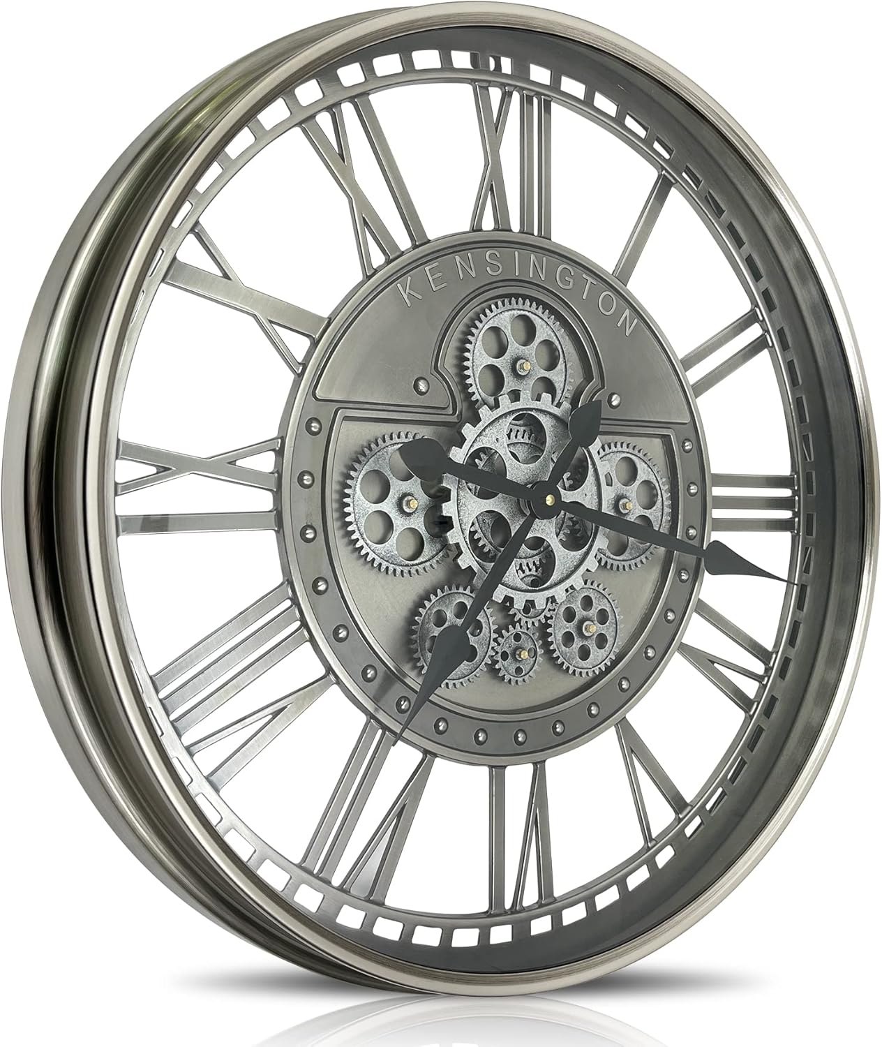 DORBOKER Real Moving Gears Wall Clock