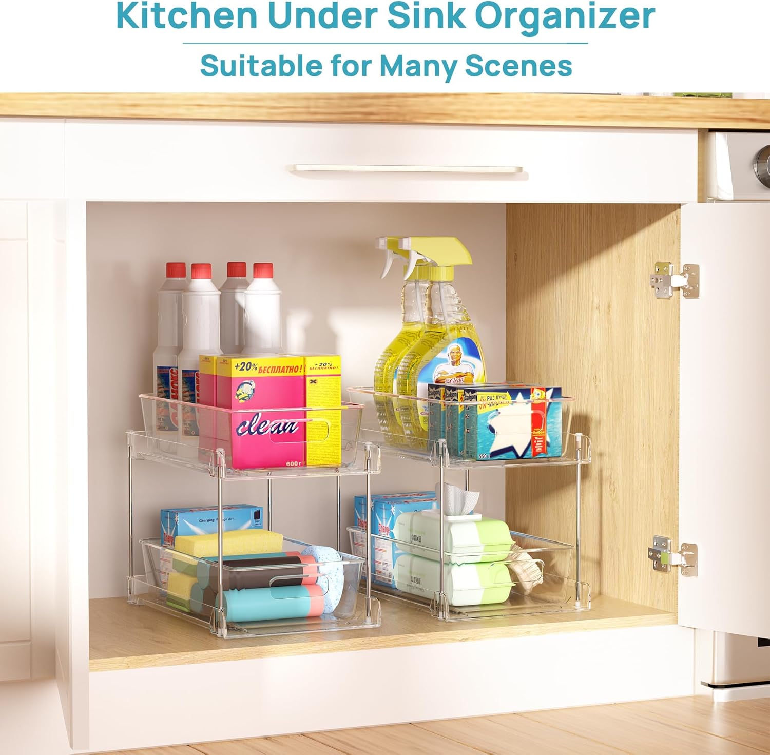 Vtopmart Bathroom & Kitchen Under Sink Organizer