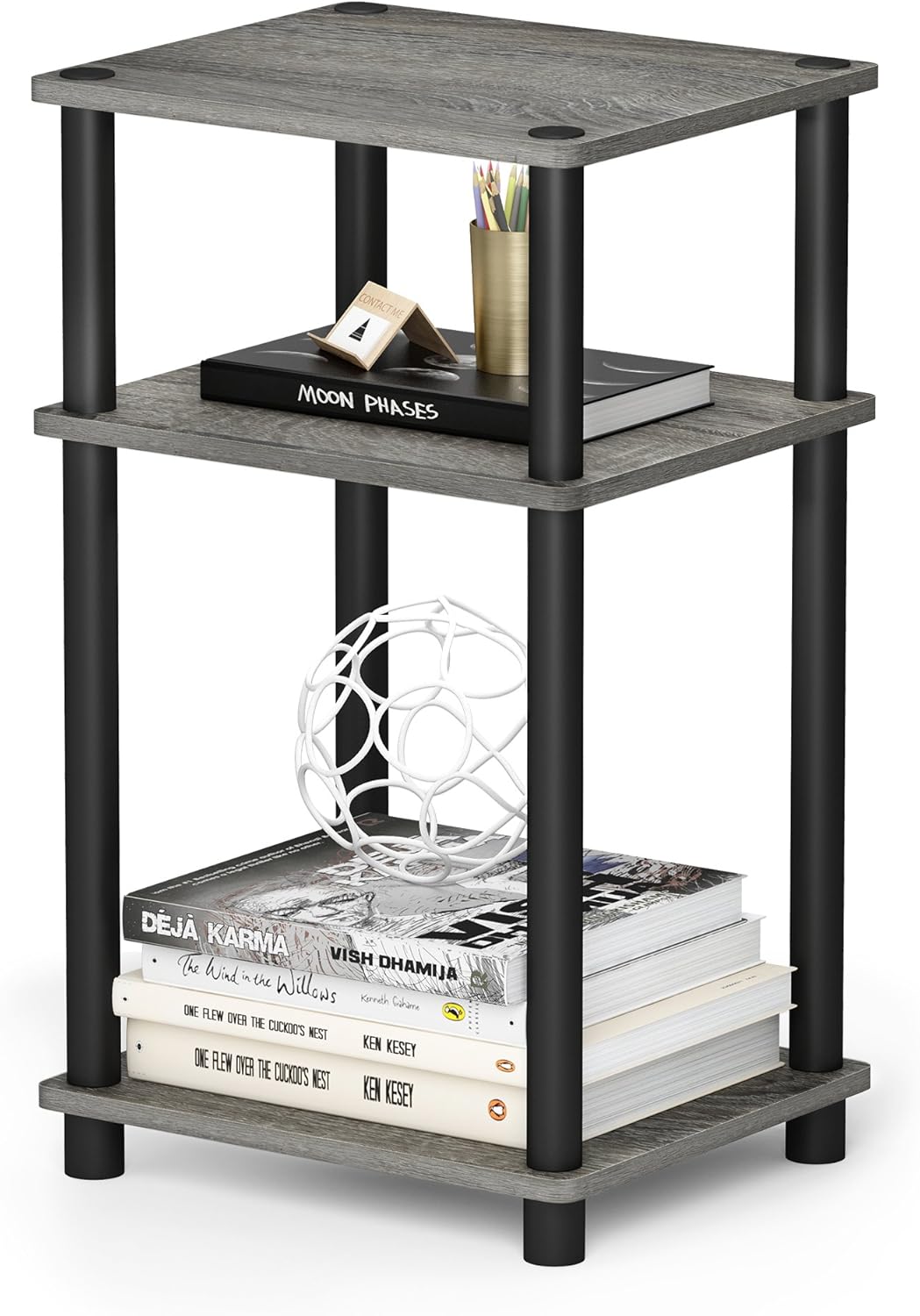 Furinno JUST Side Table Open Shelves Night Stand