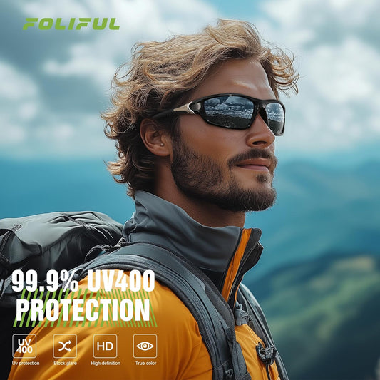 3-Pack Polarized Sports Sunglasses for Men