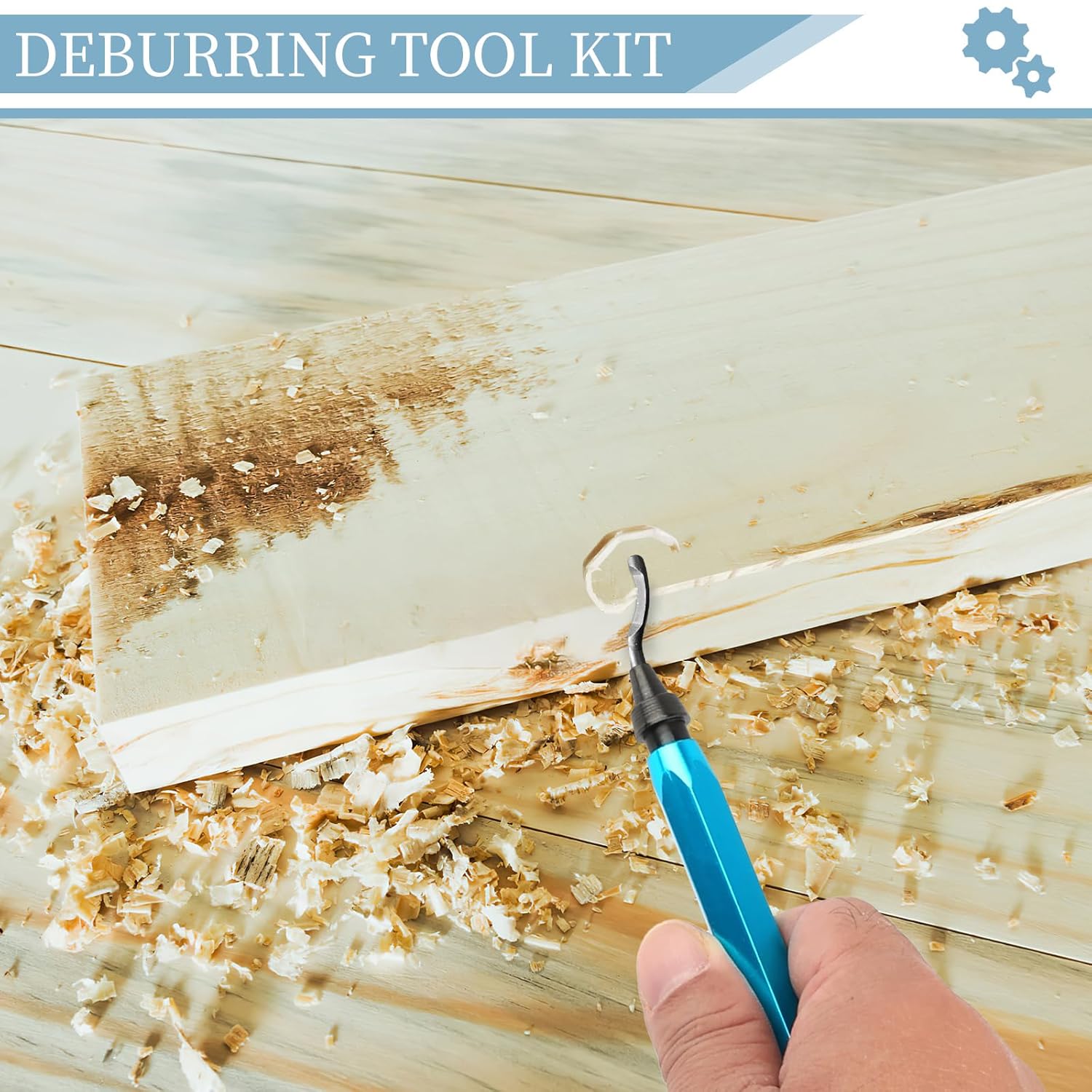 Precision Deburring Tool with Extra Blades